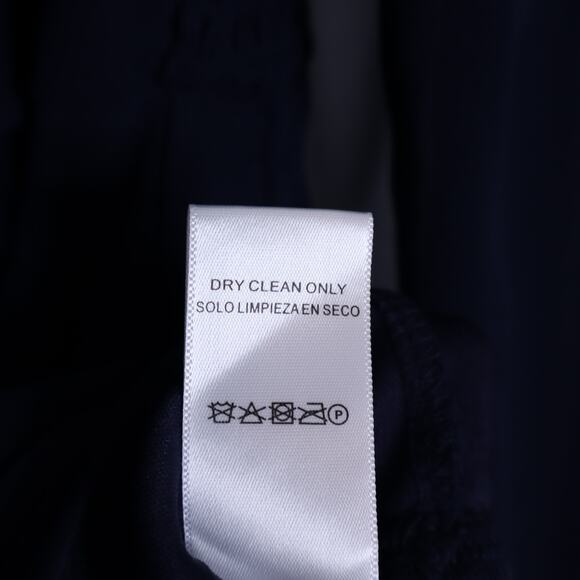 ALTAR'D STATE Lori Mini Dress Navy Blue Long Sleeve Smocked Babydoll Women's S - Picture 11 of 12